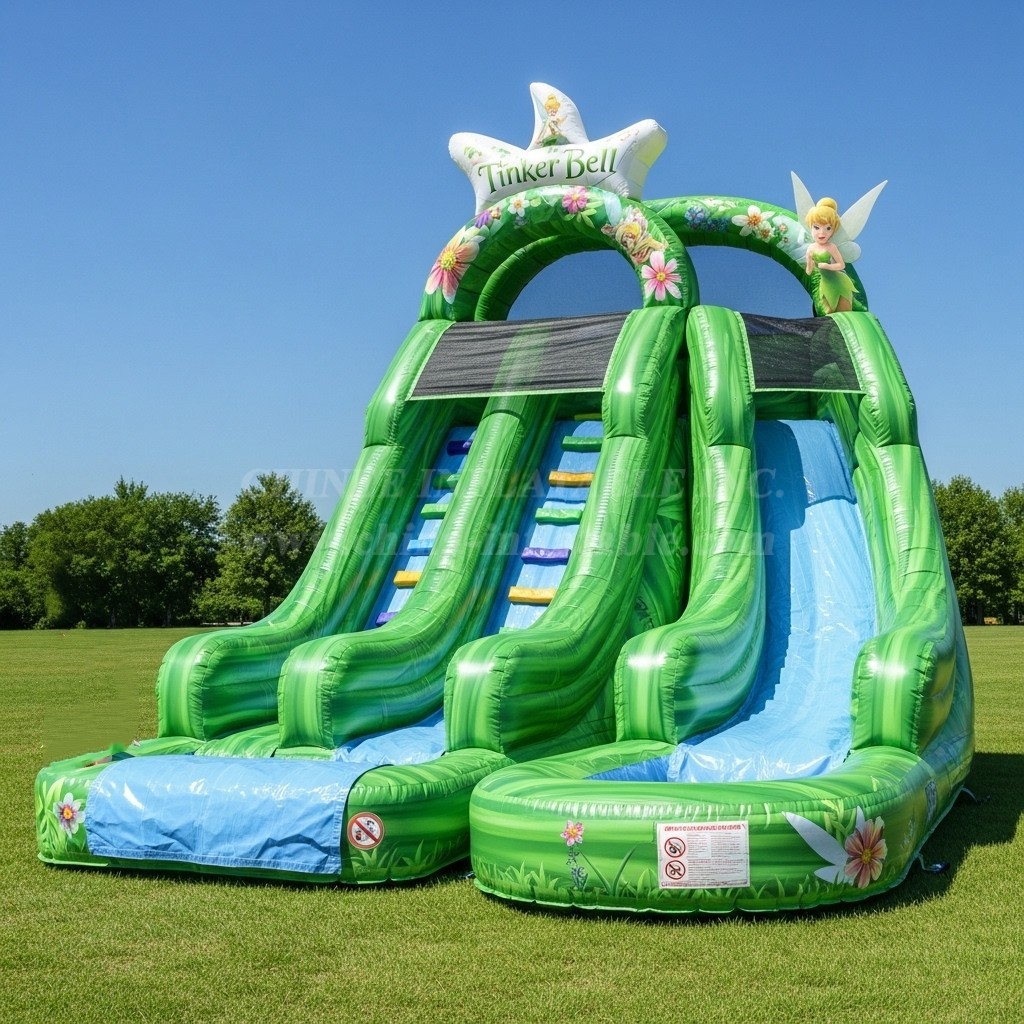 T8-8567 Tinker Bell Theme Inflatable Water Slide
