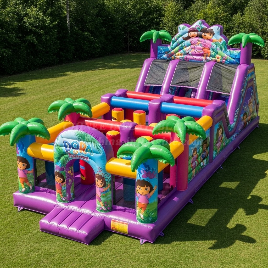 T7-3614 Dora Inflatable Obstacle Courses
