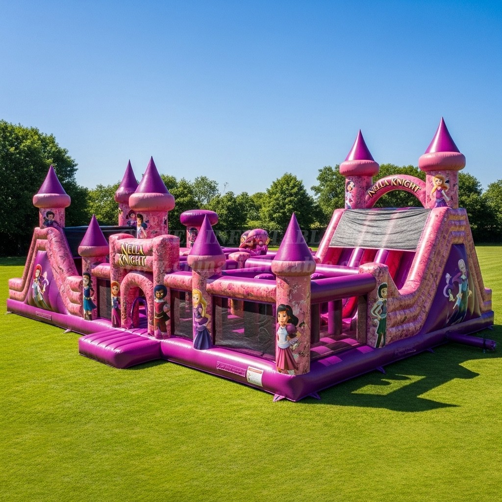 T6-6193 Nella Knight Inflatable Playground
