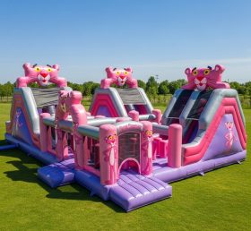T6-6199 Pink Panther Inflatable Playground