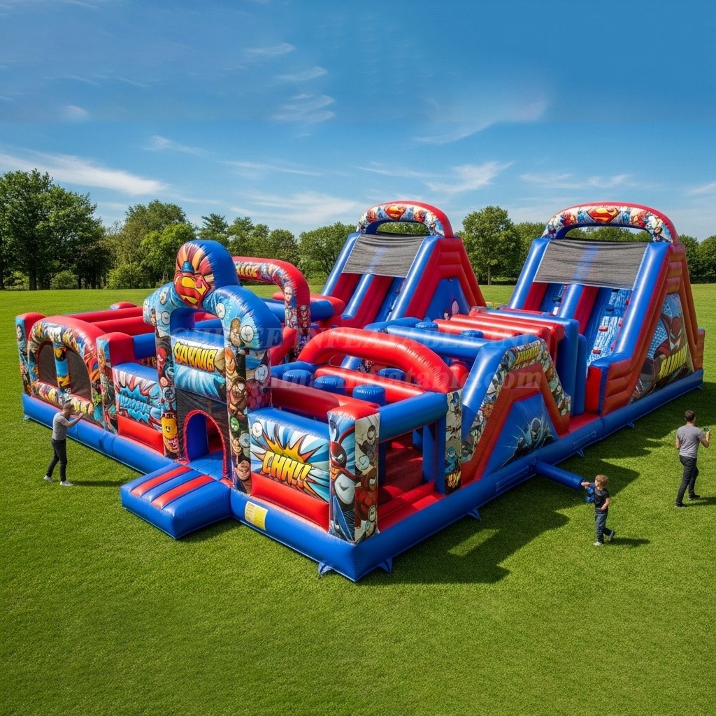 T6-6216 Superhero Inflatable Playground