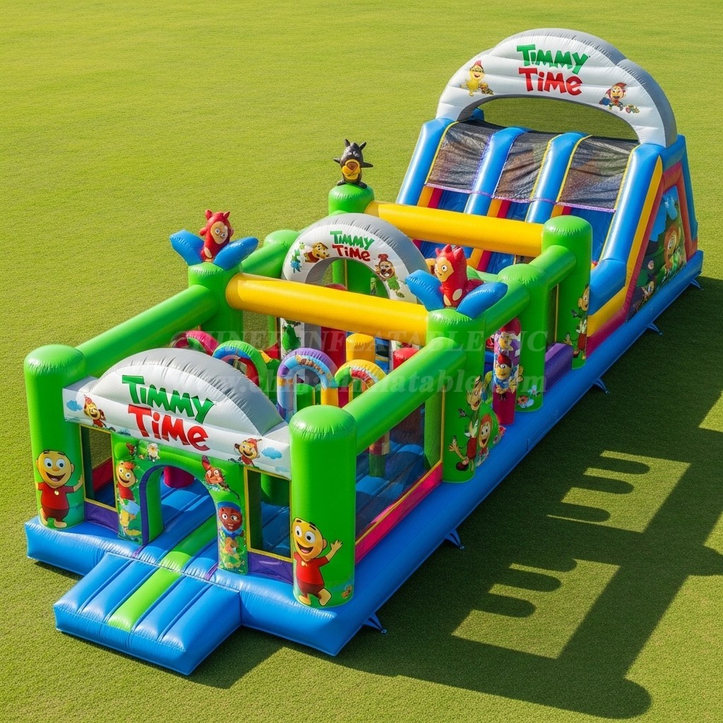 T7-3679 Timmy Time Inflatable Obstacle Courses