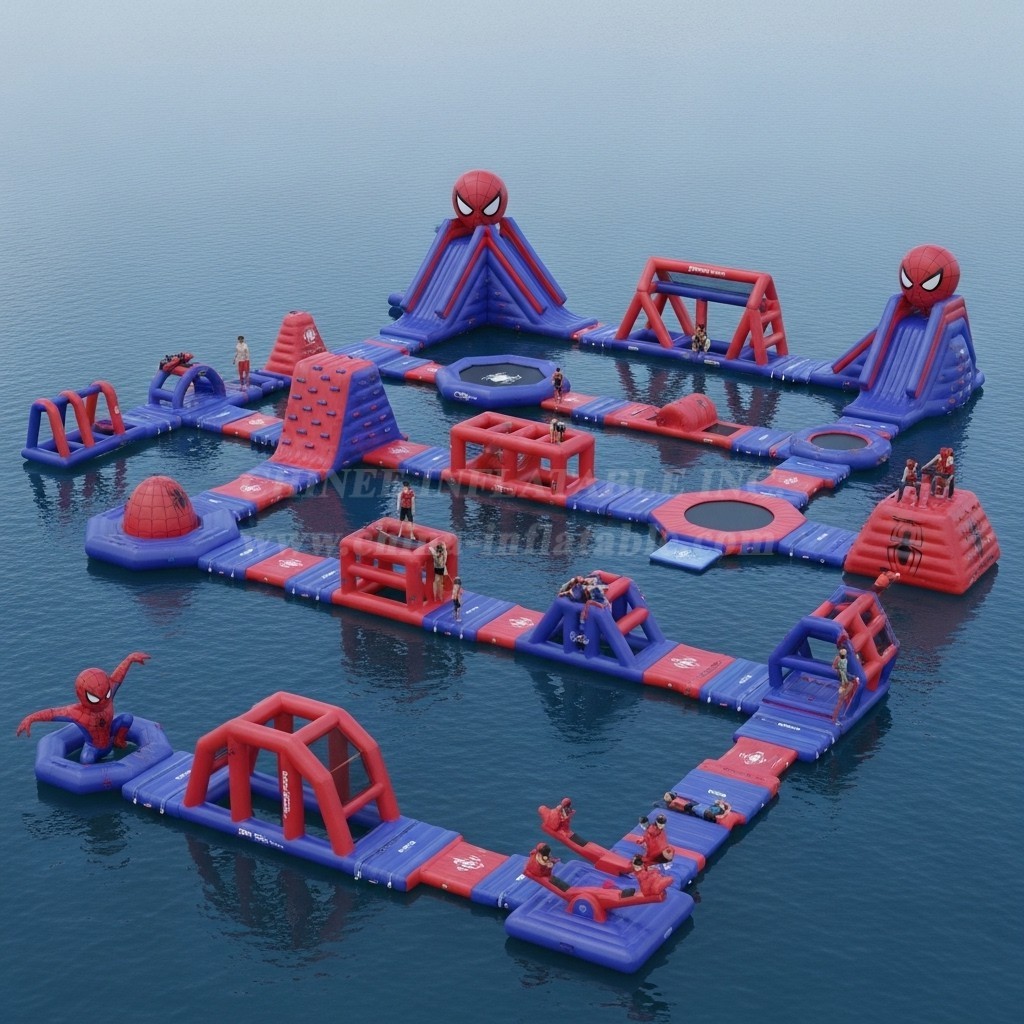 S267 Spider Man Theme Inflatable Water Park