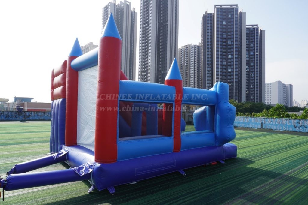 T2-8105C SuperMan Bouncy Caste With Slide