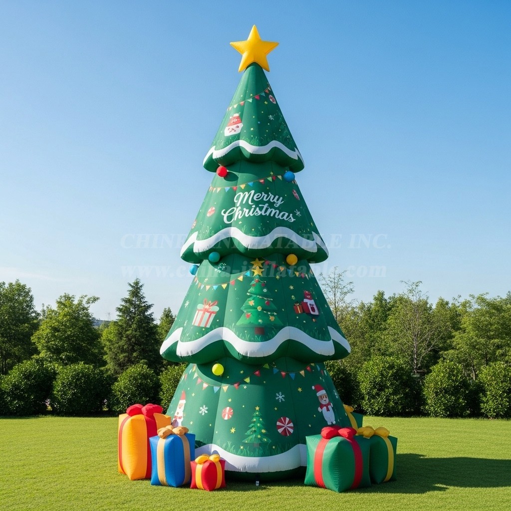 C1-629 Inflatable Christmas Tree for Holiday Industry Events and Festive Promotions