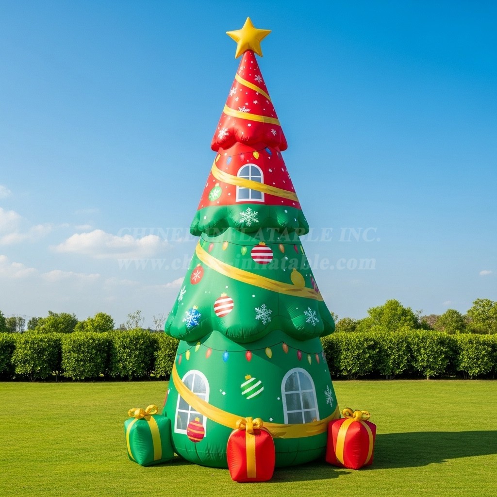 C1-654 Inflatable Christmas Tree for Holiday Promotions and Decorations