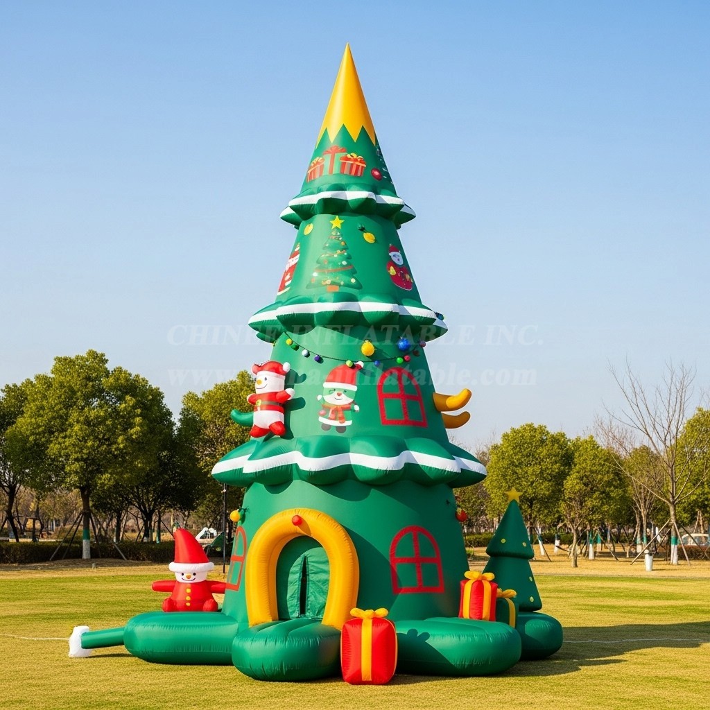 C1-673 Large Christmas Tree Inflatable for Holiday Events and Seasonal Decor