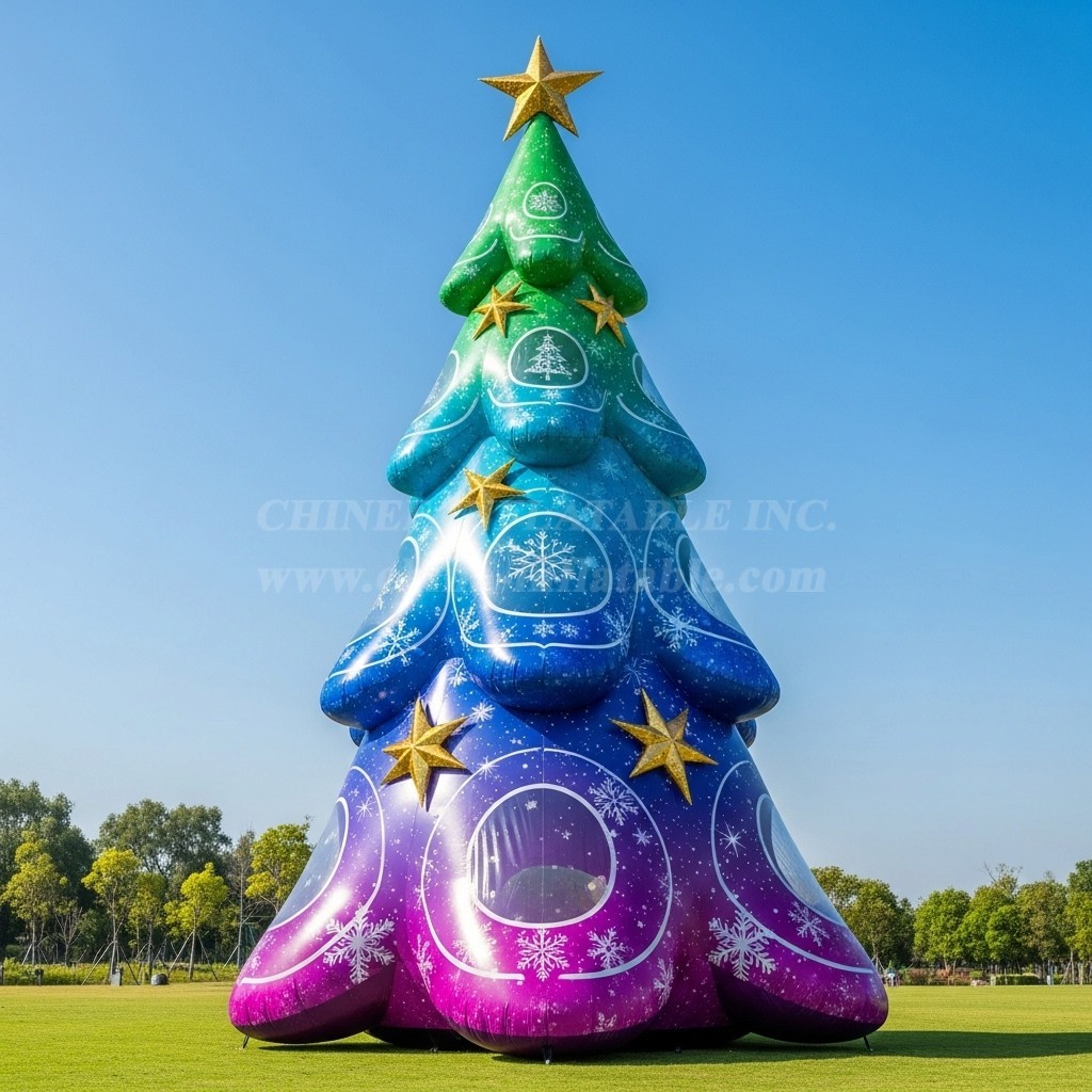 C1-685 Festive Inflatable Christmas Tree for Commercial Events and Promotions