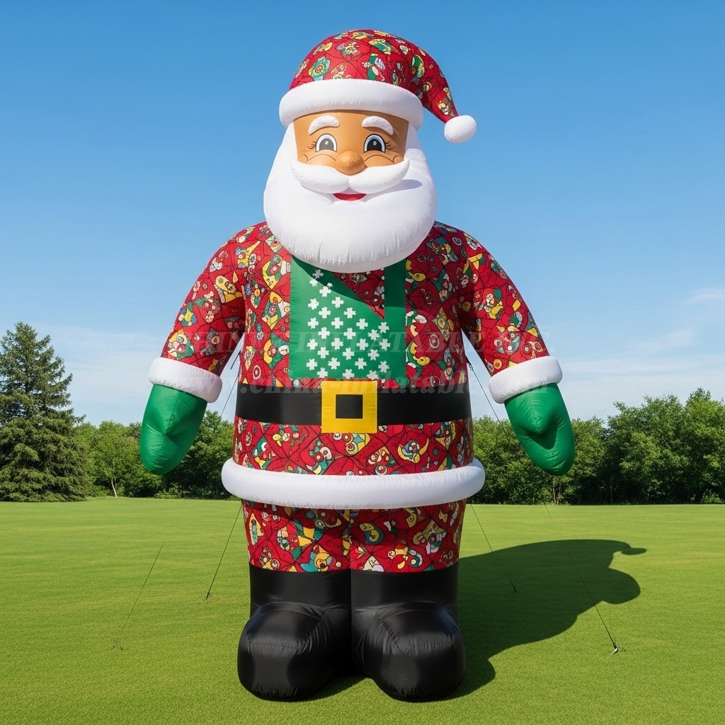 C1-493 Inflatable Santa Claus in traditional Indian clothing