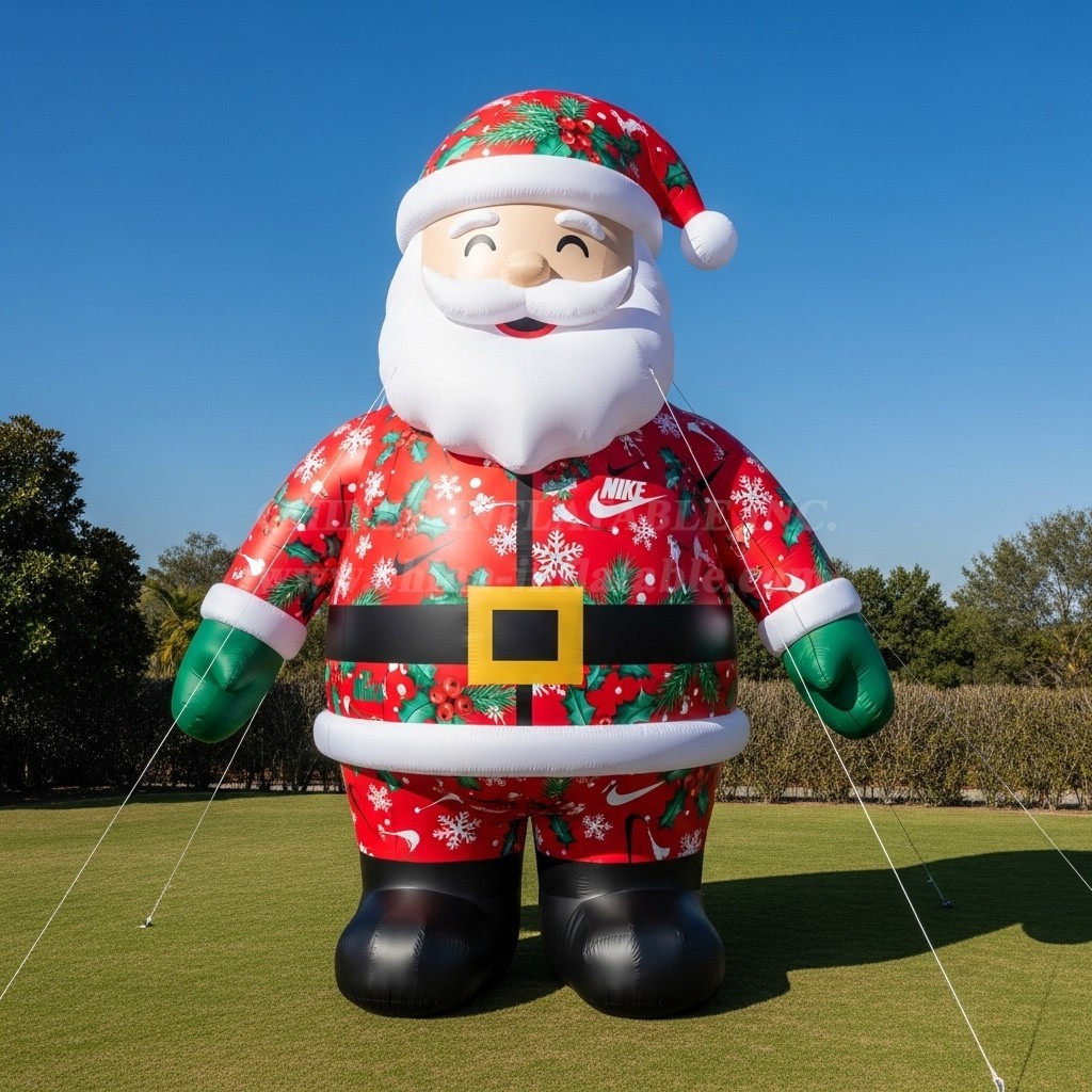 C1-505 Inflatable Santa Claus wearing sports brand clothing
