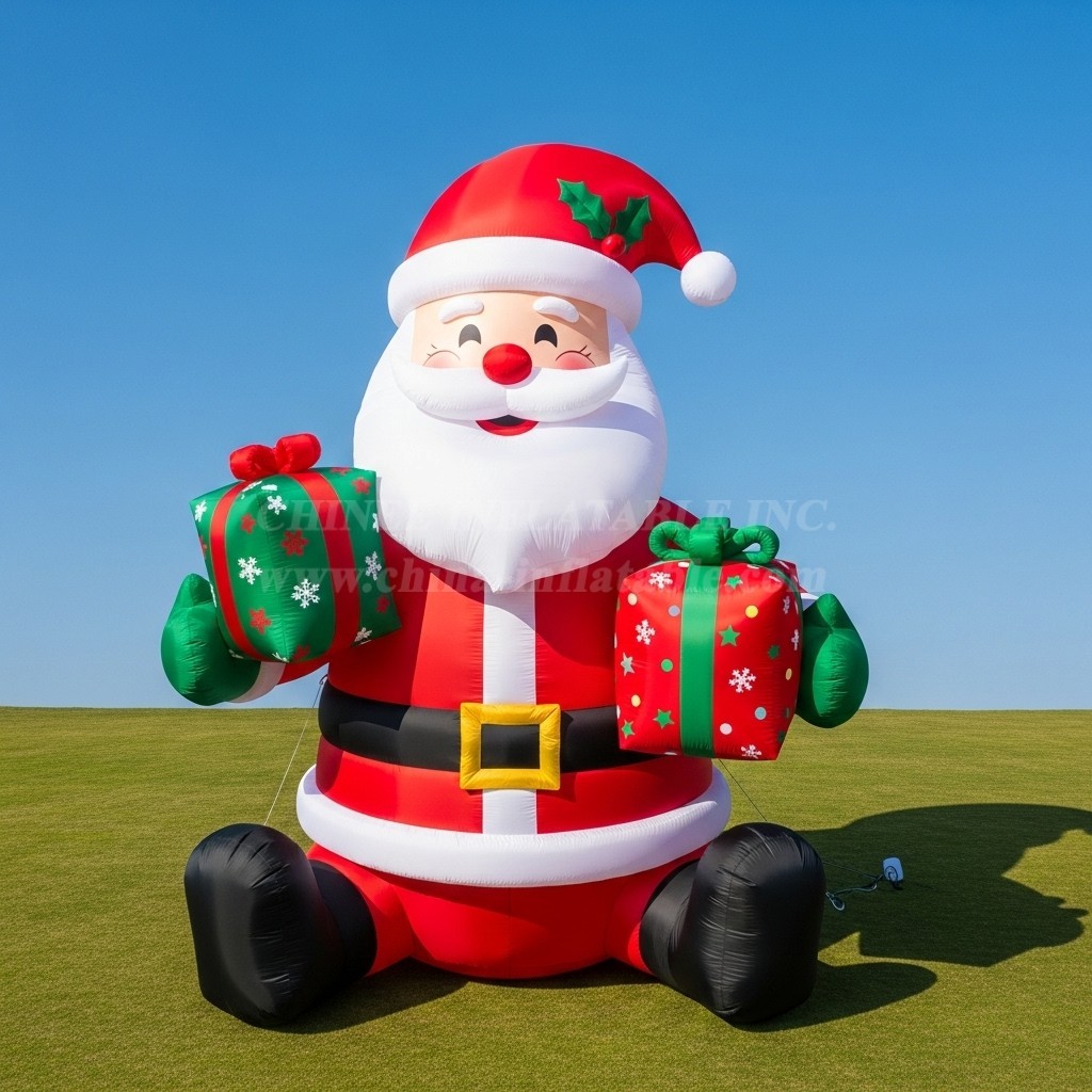 C1-525 Sitting inflatable Santa Claus