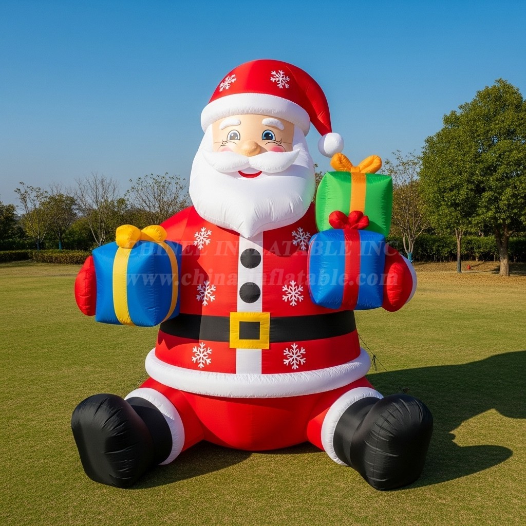 C1-521 Sitting inflatable Santa Claus