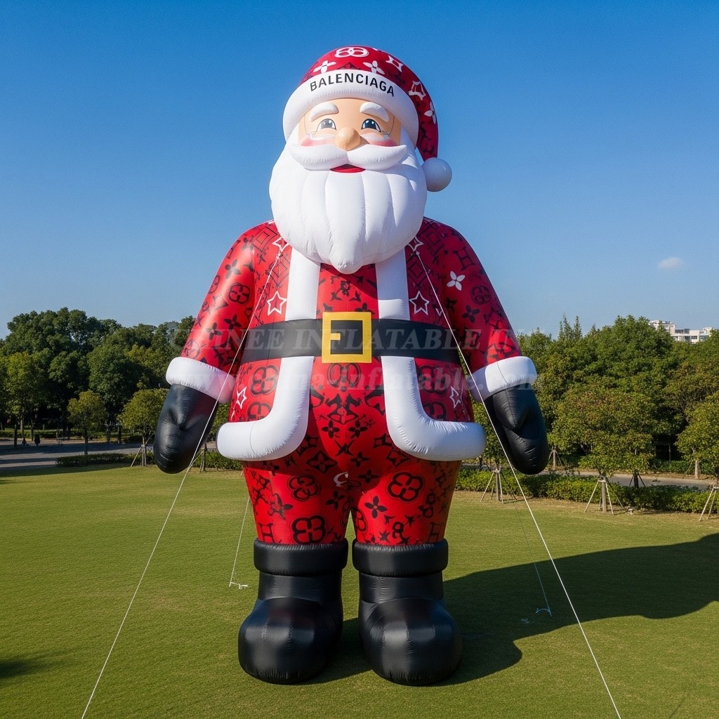 C1-527 Inflatable Santa Claus wearing fashionable brand clothing