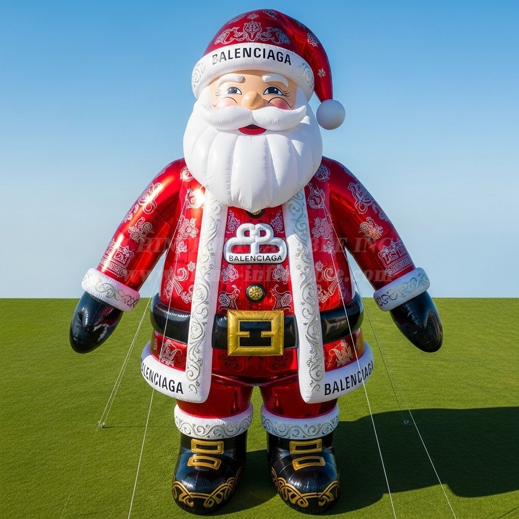 C1-533 Inflatable Santa Claus wearing fashionable brand clothing