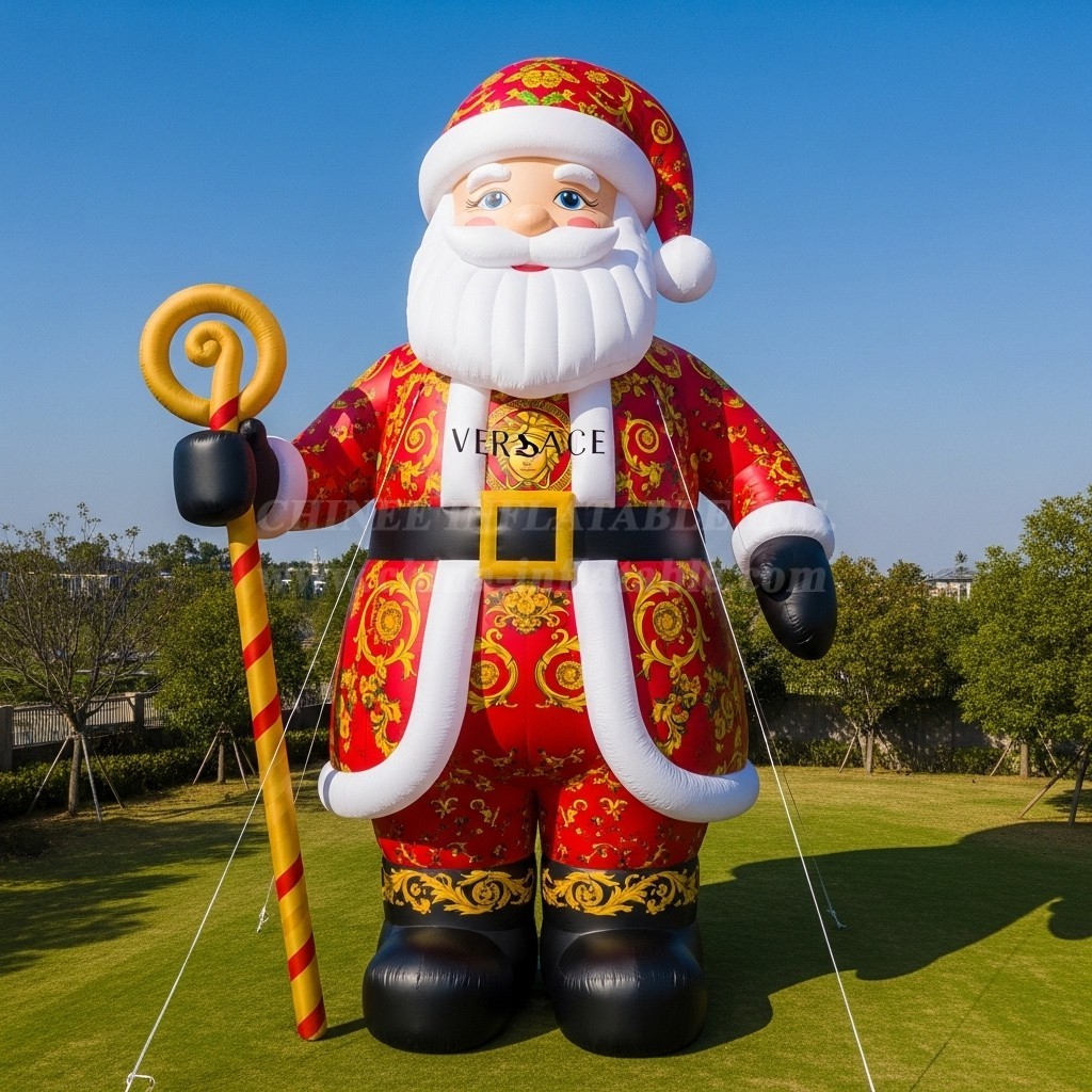 C1-538 Inflatable Santa Claus wearing fashionable brand clothing