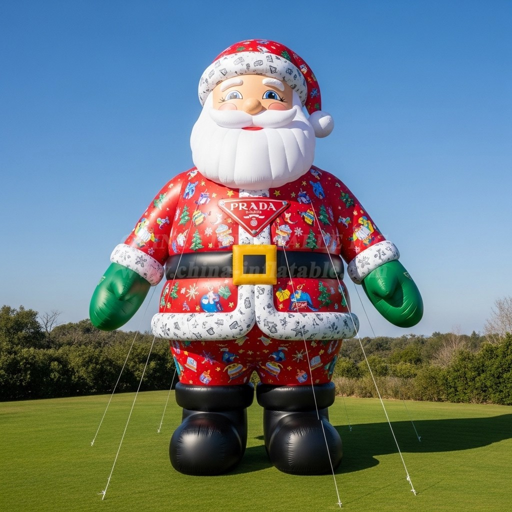 C1-539 Inflatable Santa Claus wearing fashionable brand clothing