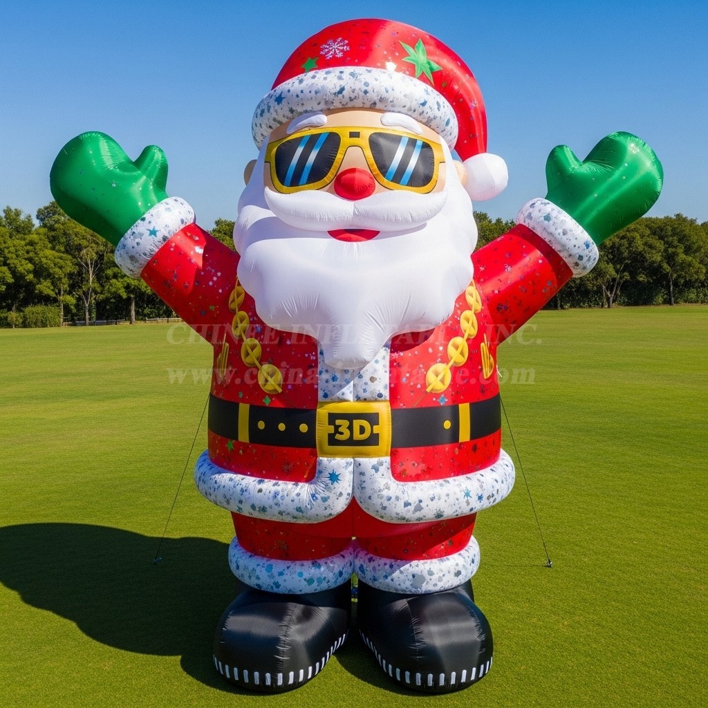 C1-552 Hip-hop style inflatable Santa Claus