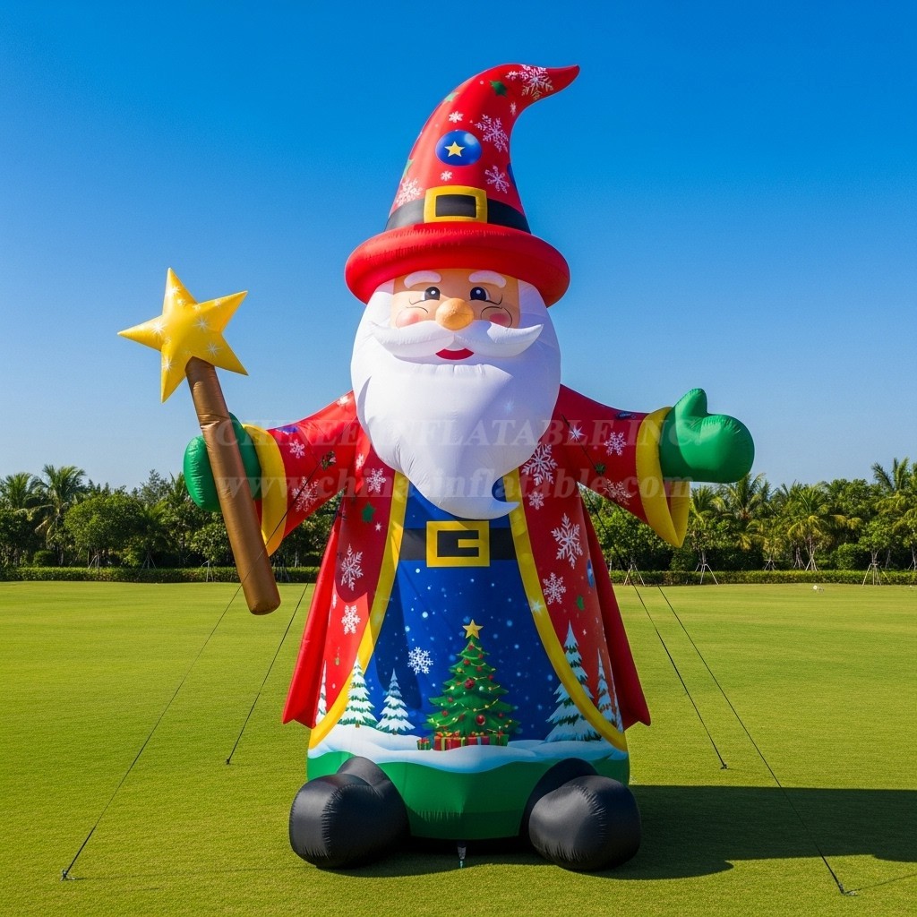 C1-573 Wizard-style inflatable Santa Claus