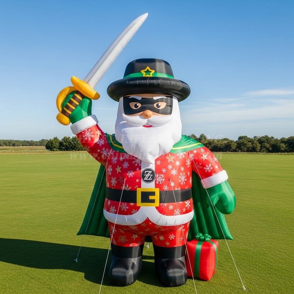 C1-585 Zorro-shaped inflatable Santa Claus
