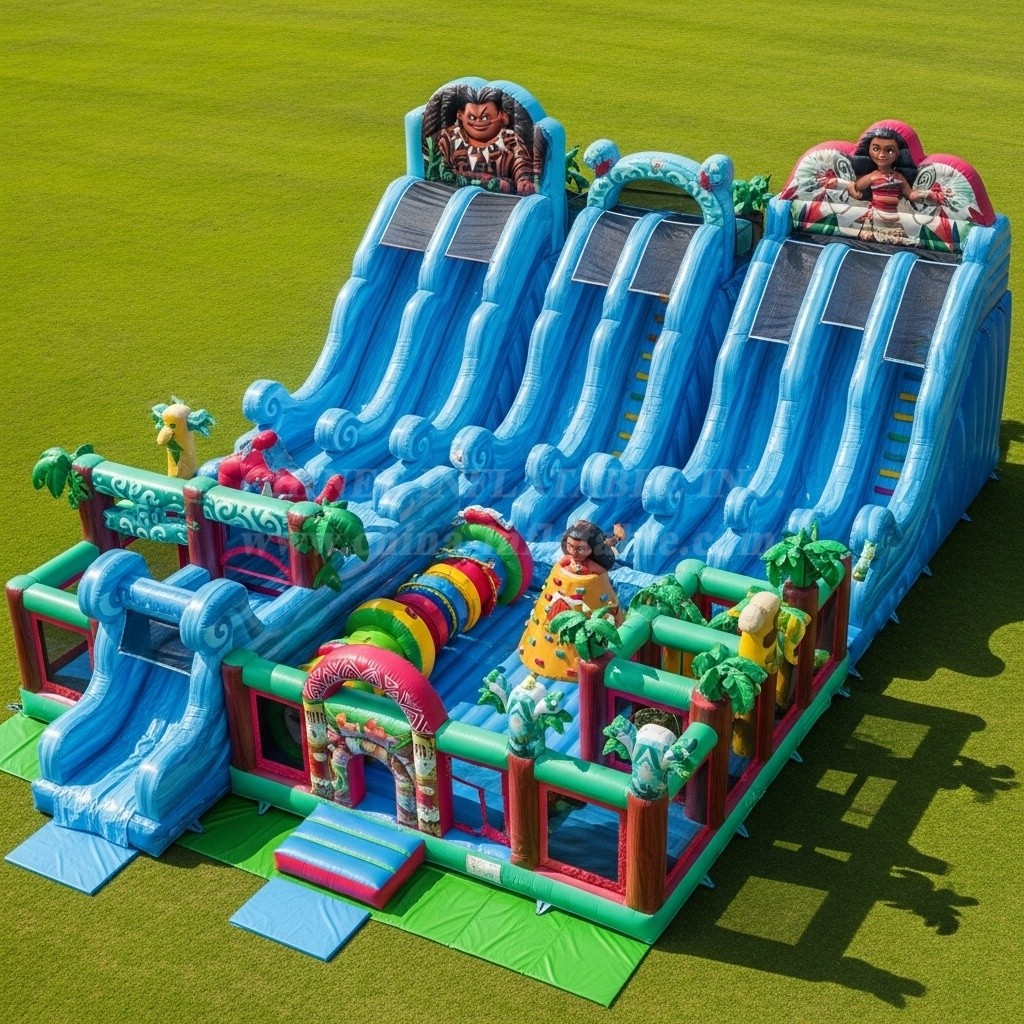 T6-6264 Moana Theme Inflatable Funcity