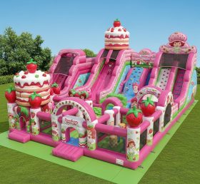 T6-6284 Strawberry Shortcake Theme Inflatable Funcity