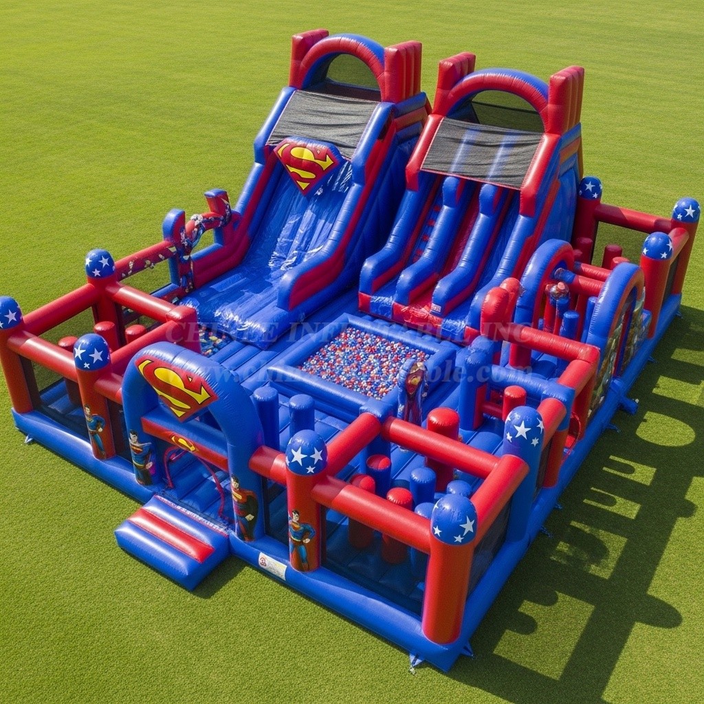 GF2-319 Superman Theme Inflatable Park