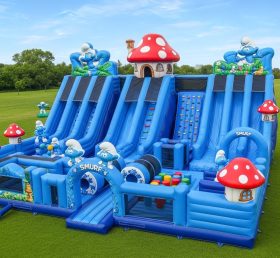 T6-6288 The Smurfs Theme Inflatable Funcity