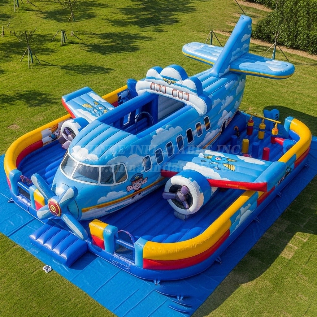 T6-6311 Airplane Theme Inflatable Playground