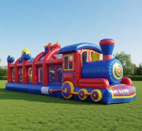 T6-6319 Train Theme Inflatable Playground