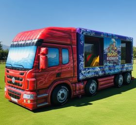 T6-6324 Monster Trucks Theme Inflatable Playground