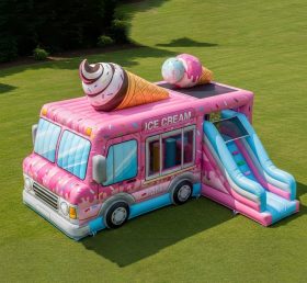 T6-6333 Food Trucks Theme Inflatable Playground