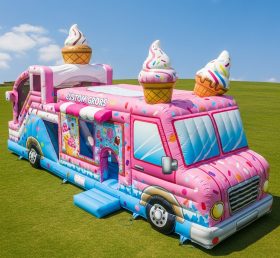 T6-6334 Food Trucks Theme Inflatable Playground