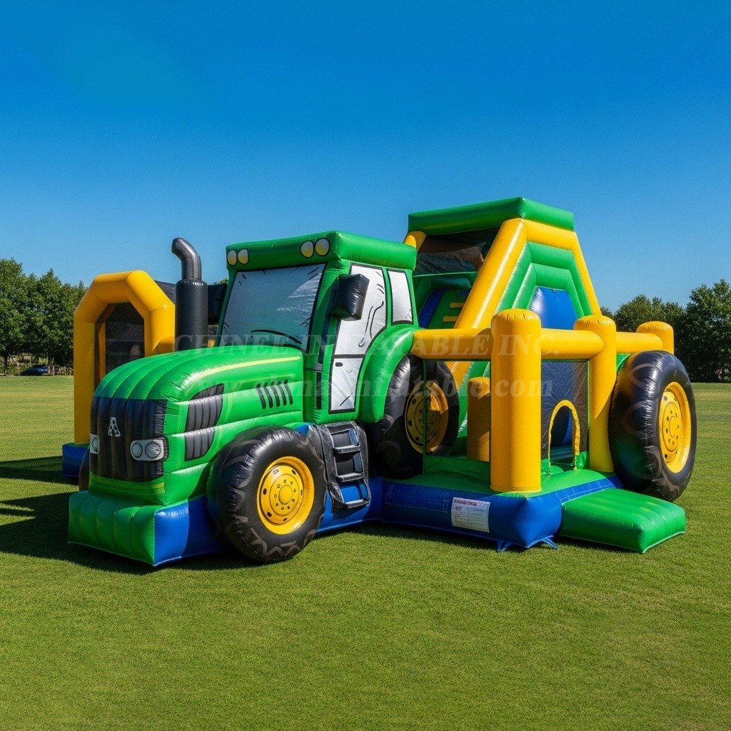 T6-6340 Monster Trucks Theme Inflatable Playground