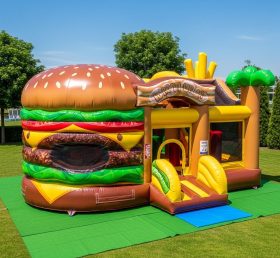 T6-6343 Hamburger Theme Inflatable Playground