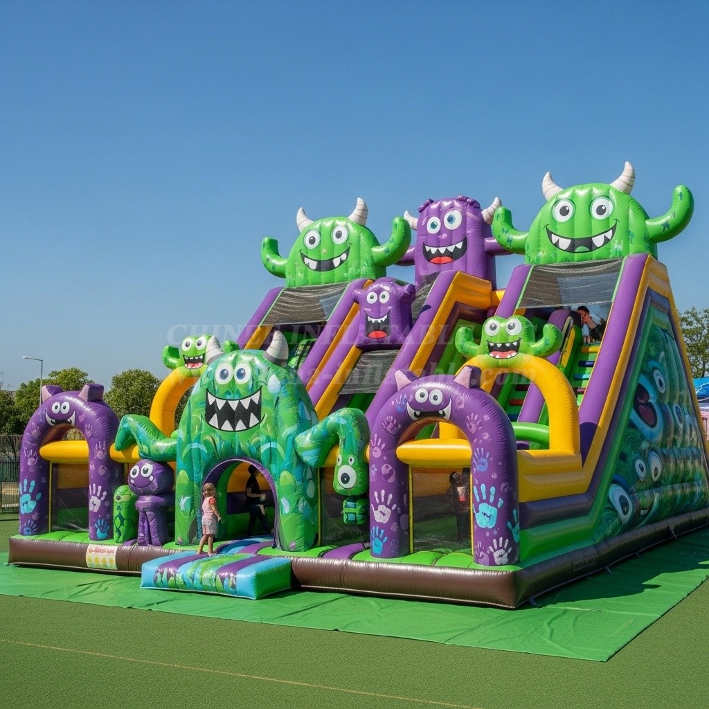T6-6359 Monster Theme Inflatable Playground
