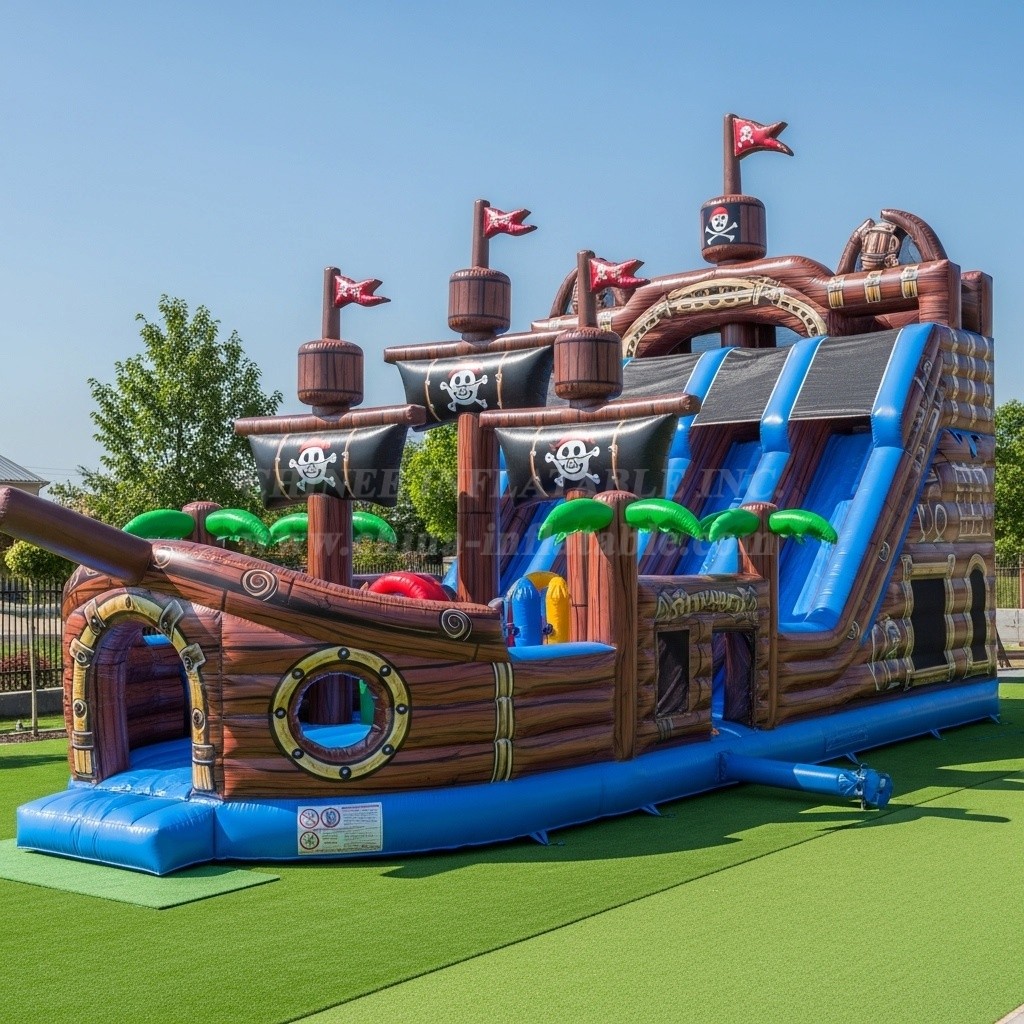 T6-6365 Pirates Theme Inflatable Playground