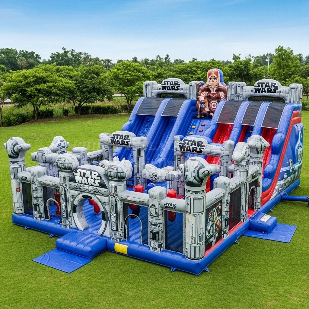 T6-6375 Star Wars Theme Inflatable Playground