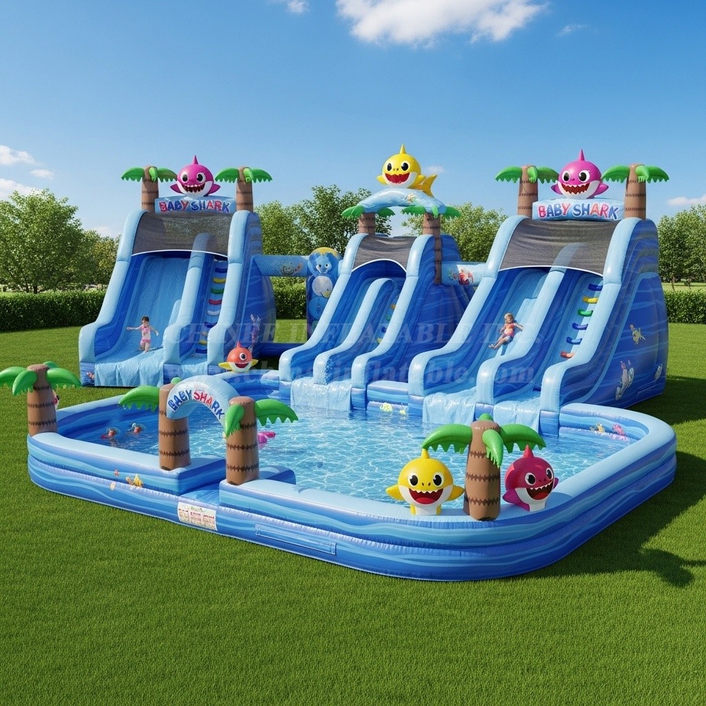 Pool3-232 Baby Shark Theme Pool Water Park