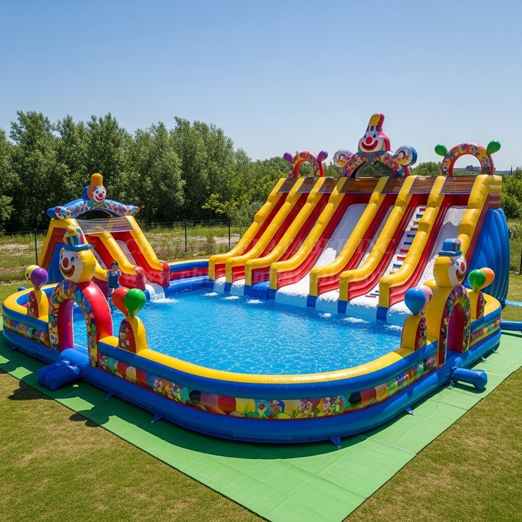 Pool3-249 Clown Theme Pool Water Park