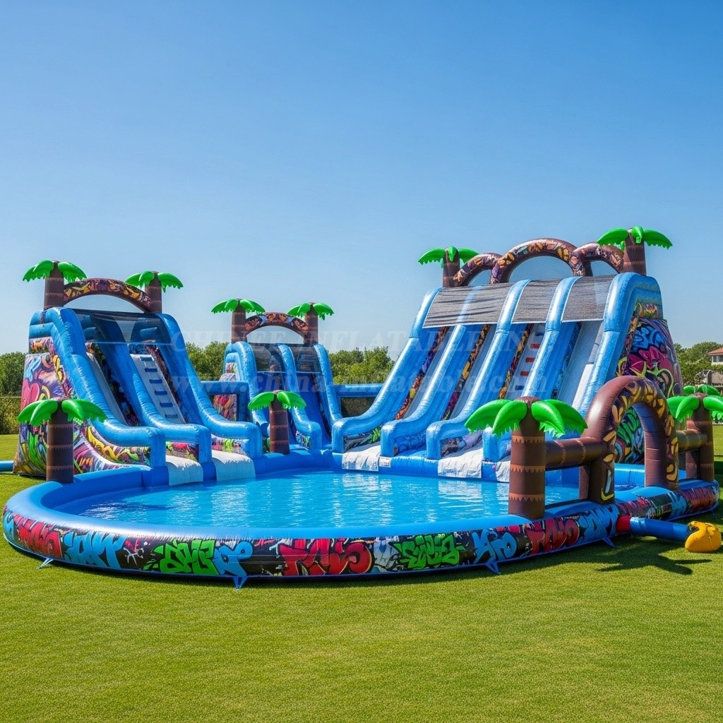 Pool3-286 Graffiti Theme Pool Water Park
