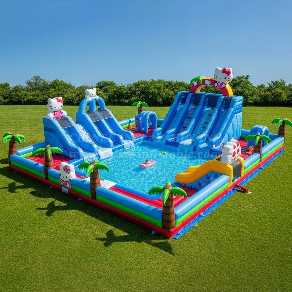 Pool3-290 Hello Kitty Theme Pool Water Park