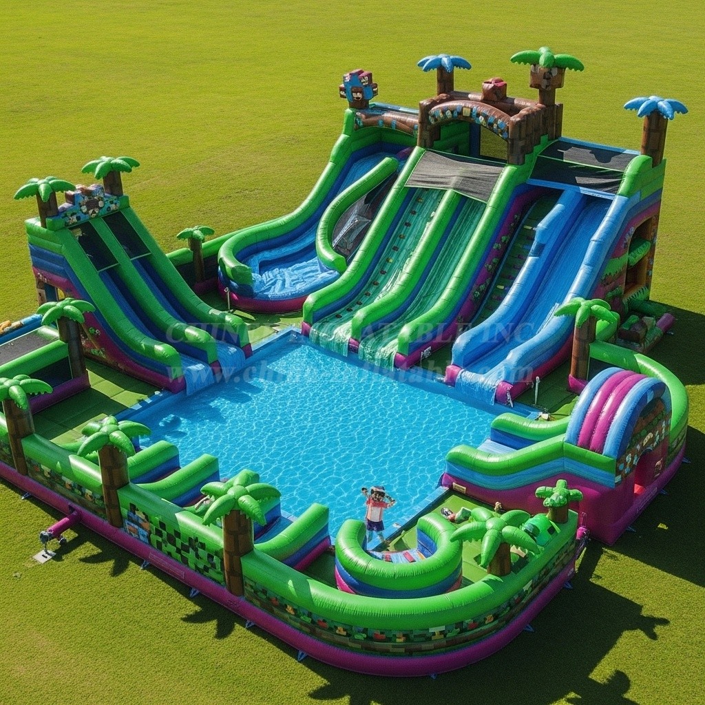 Pool3-316 Minecraft Theme Pool Water Park