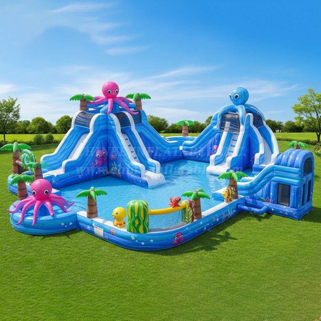 Pool3-336 Octopus Theme Pool Water Park
