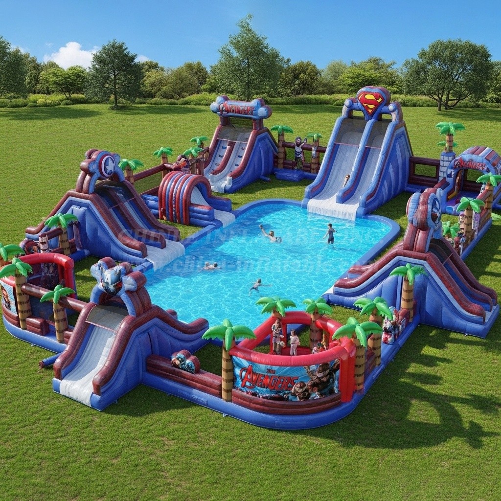 Pool3-391 The Avengers Theme Pool Water Park