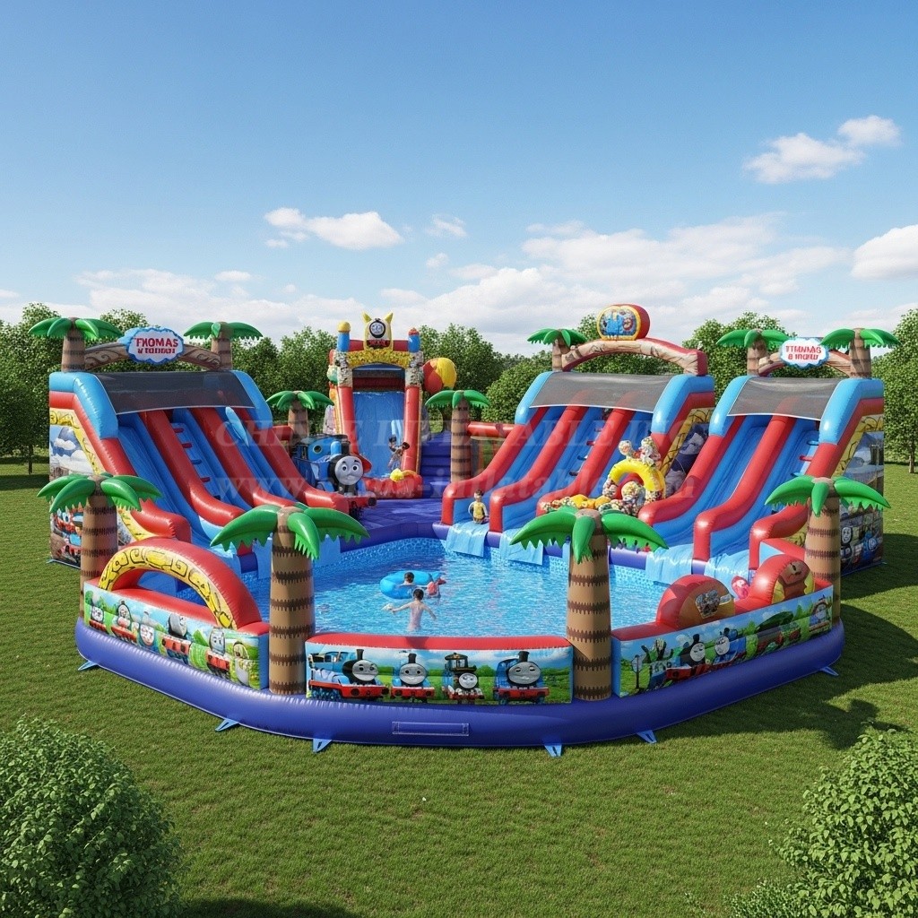 Pool3-406 Thomas & Friends Theme Pool Water Park