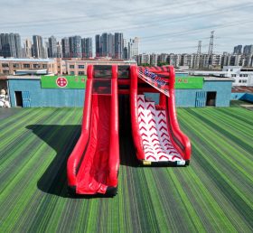 T8-7507 Inflatable NINJA Warped Wall Challenge & Slide