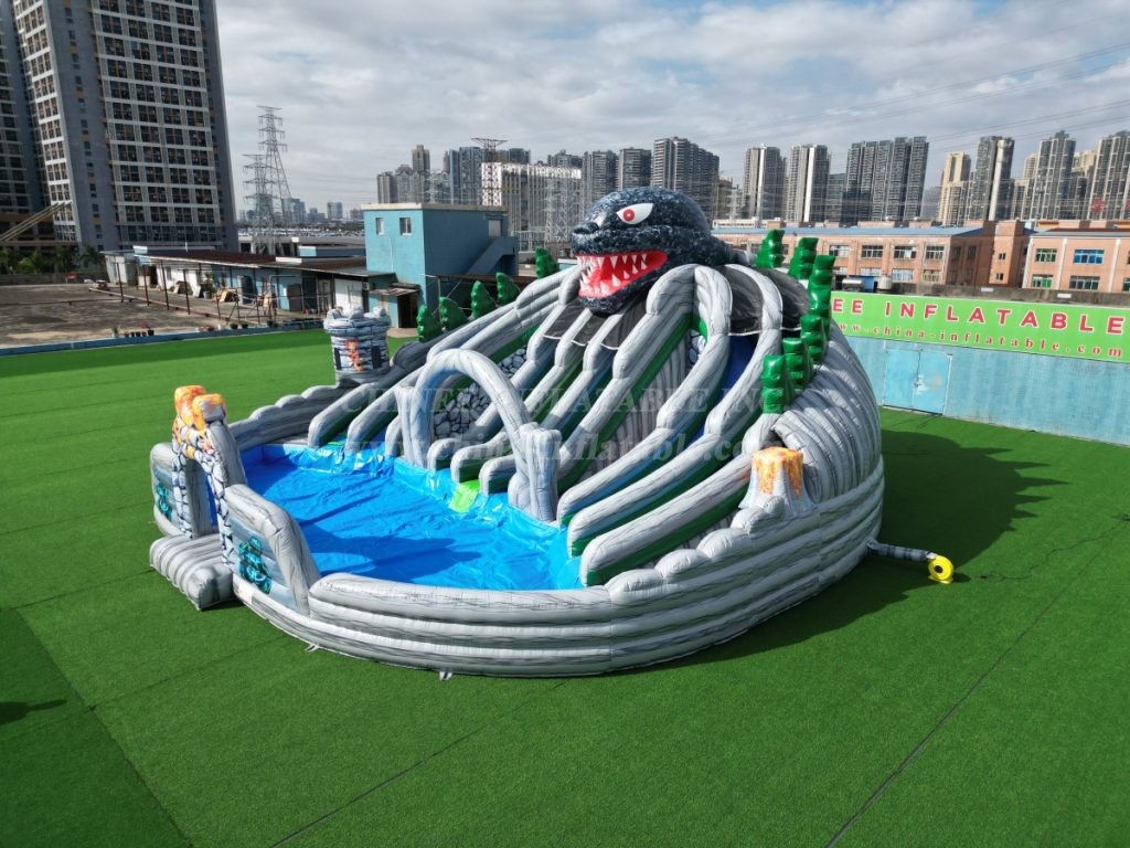 Pool3-606 Godzilla Theme Pool Water Park