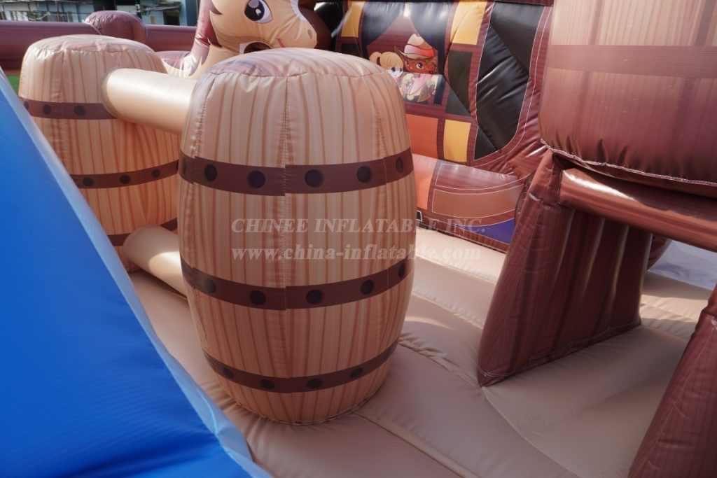 T6-5601 Western Themed Bounce House