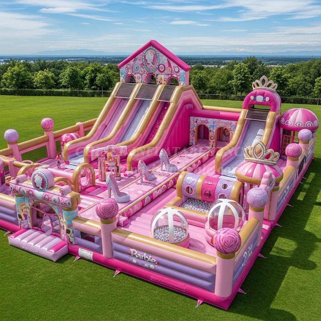 GF2-529 Barbie Theme Inflatable Park