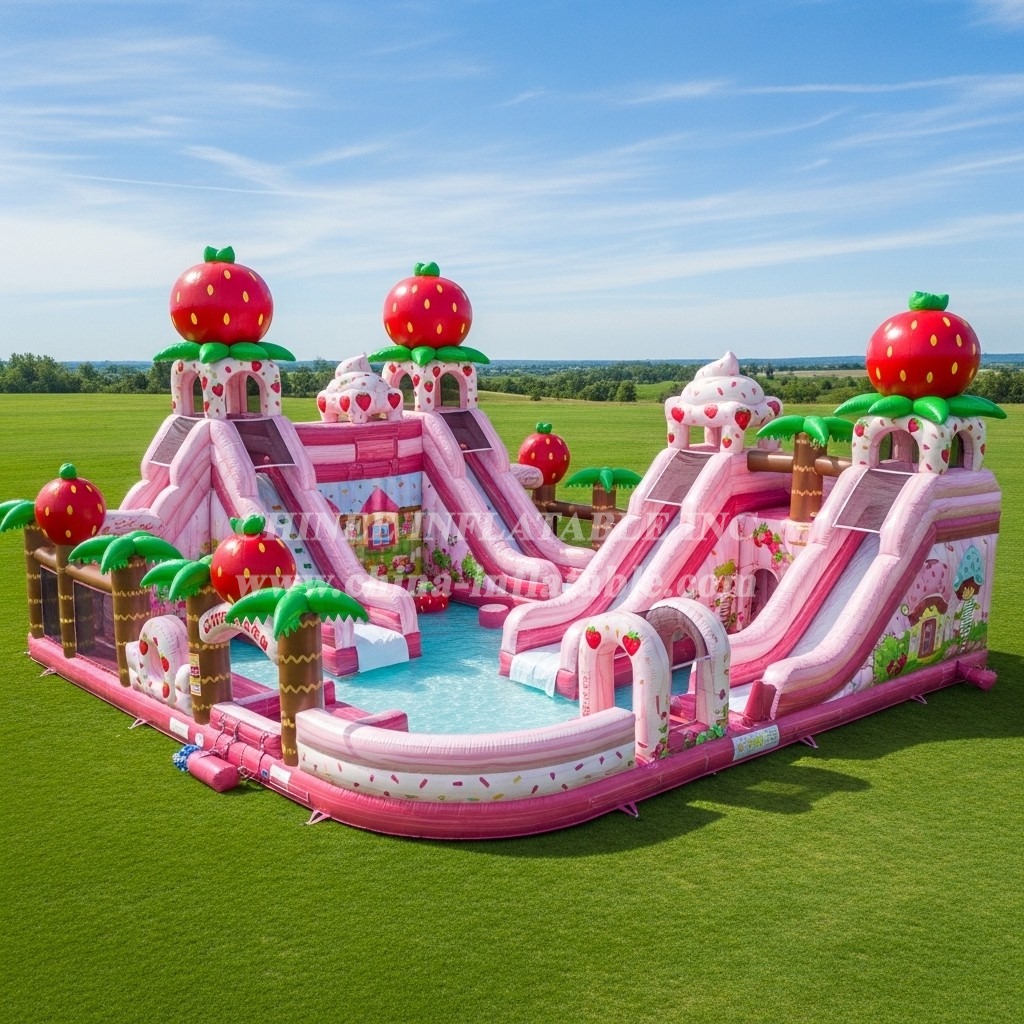 Pool3-697 Strawberry Shortcake Theme Pool Water Park